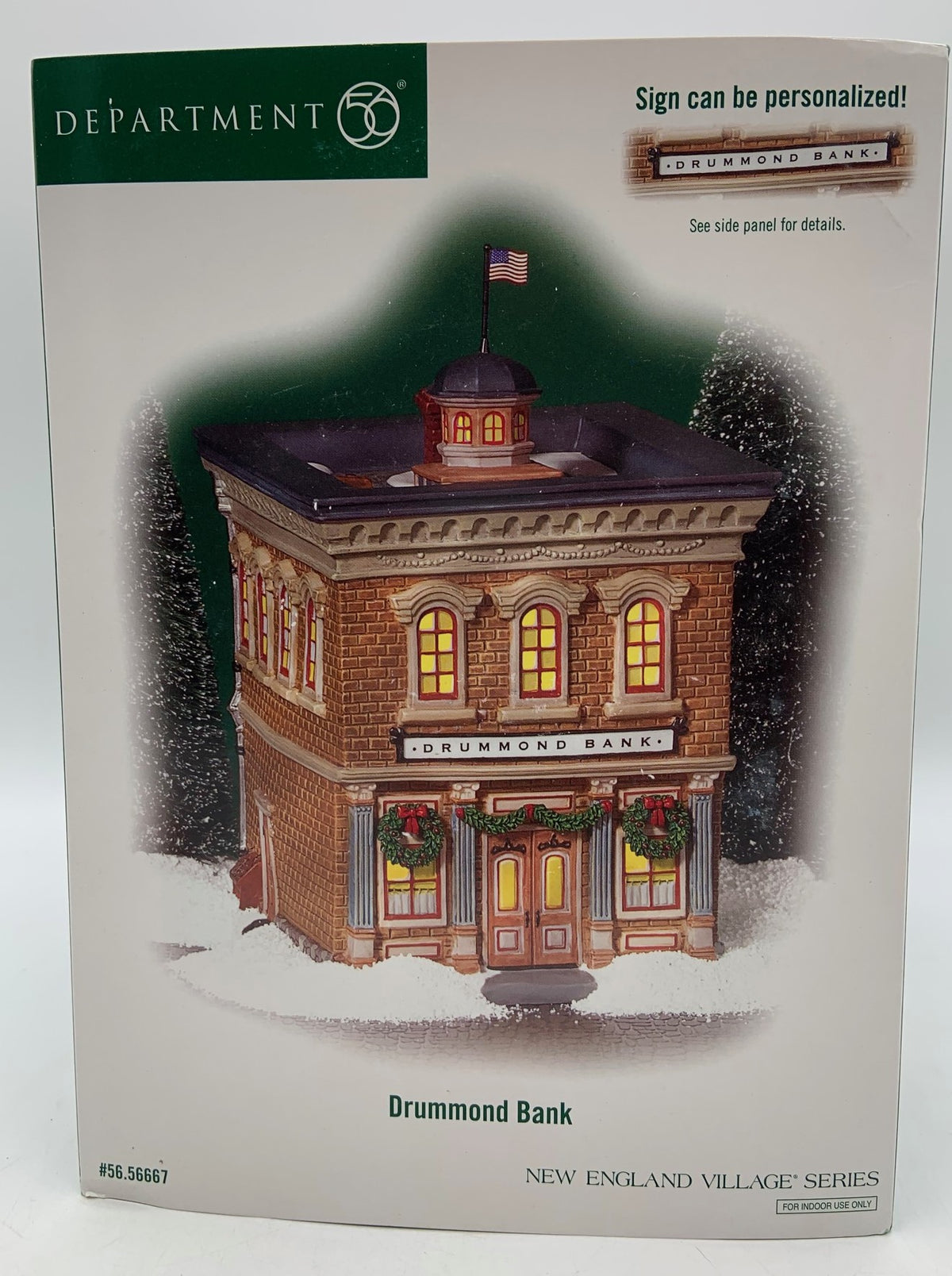 Retired Department 56- New England Village "Drummond Bank"