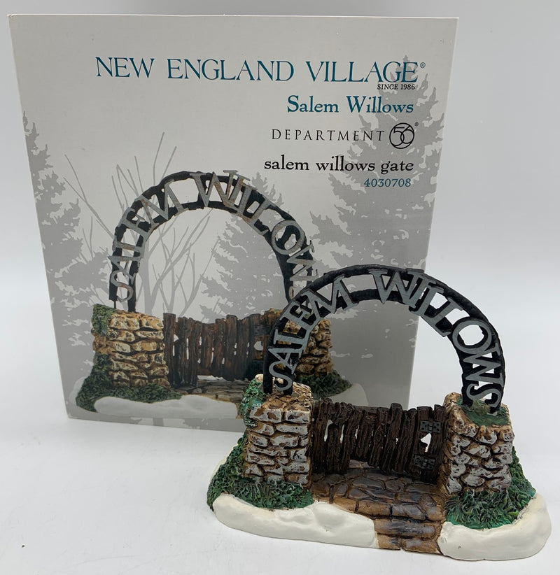 Dept 56- New England Village Series "Salem Willows Gate" accessory
