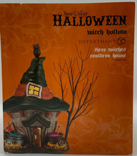 Load image into Gallery viewer, Department 56- Snow Village Halloween "Three Witches Cauldron Haunt"