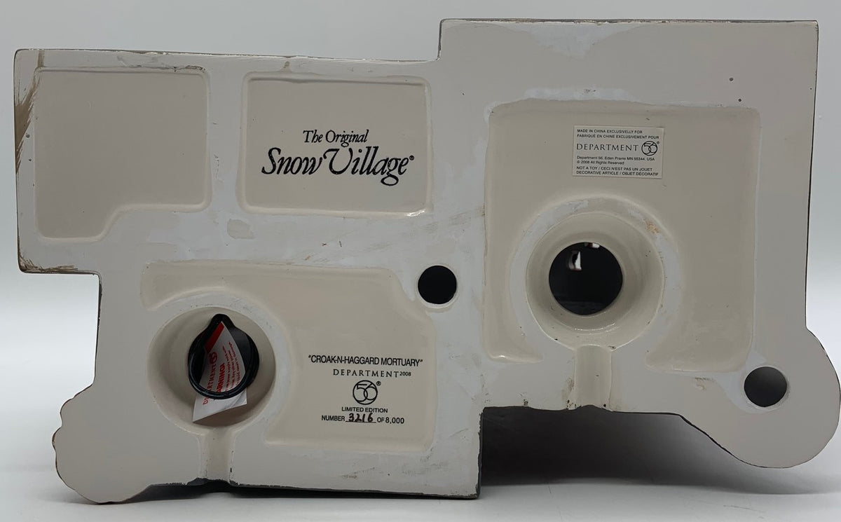 Department 56- Snow Village Halloween "Croak-N-Haggard Mortuary"