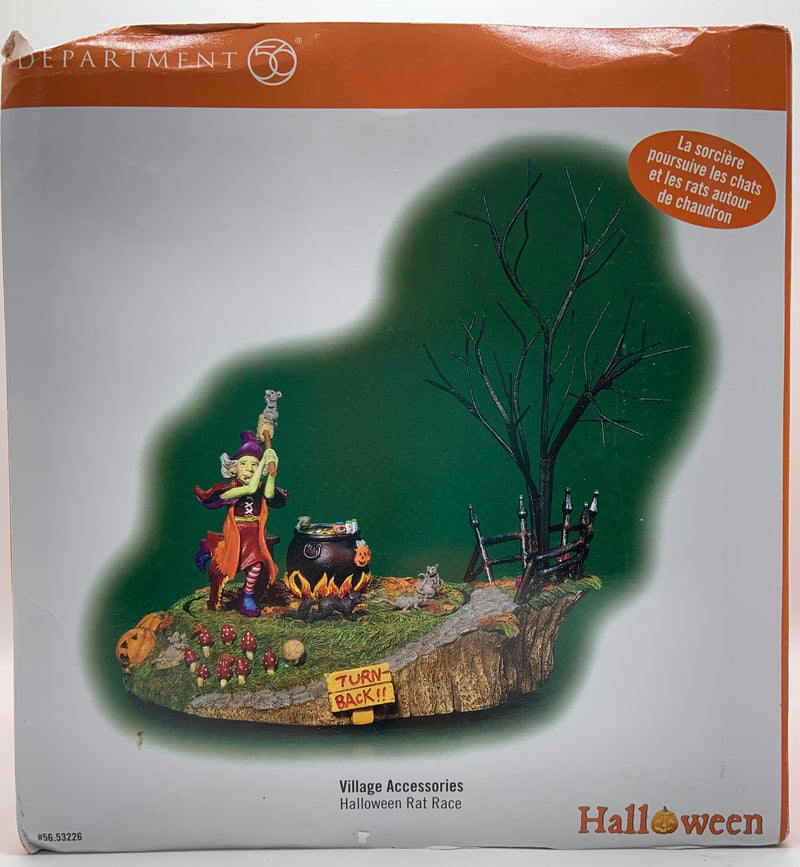 Dept 56- Snow Village Halloween "Halloween Rat Race" animated accessory