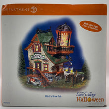 Load image into Gallery viewer, Retired Department 56- Snow Village Halloween "Witch's Brew Pub"
