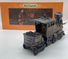 Load image into Gallery viewer, Department 56- Snow Village Halloween "Haunted Rails Engine & Coal Car"