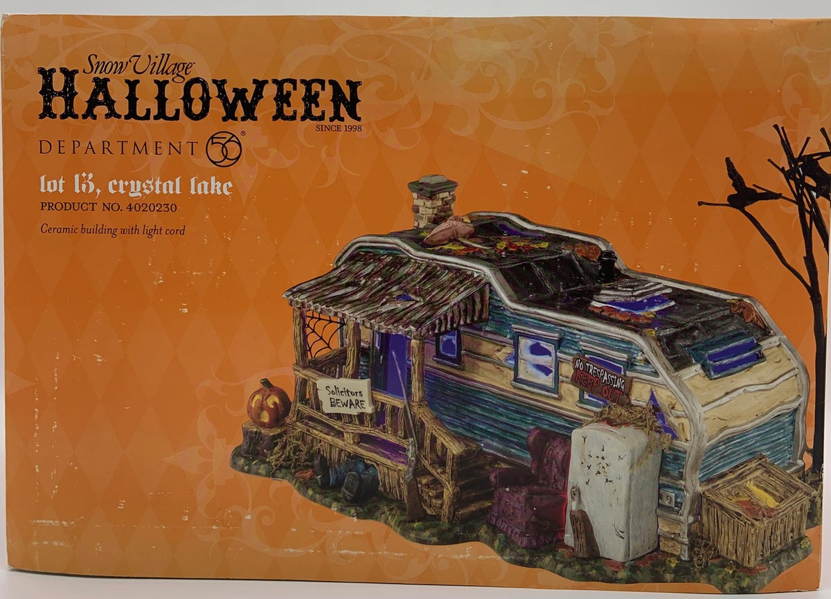 Retired Department 56- Halloween "Lot 13, Crystal Lake"