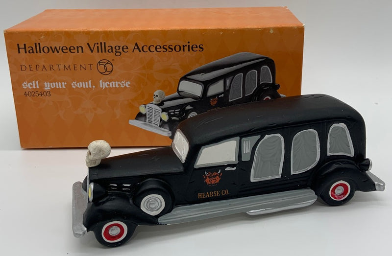 Dept 56- Halloween "Sell Your Soul, Hearse"