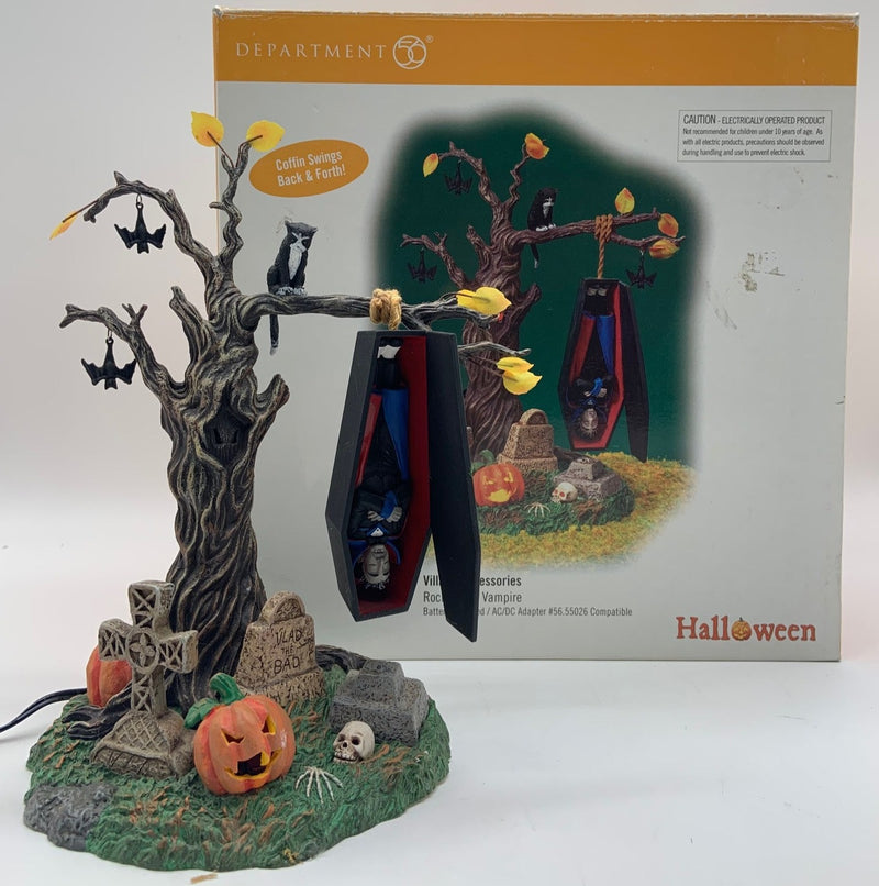 Dept 56- Snow Village Halloween "Rock-A-Bye Vampire"