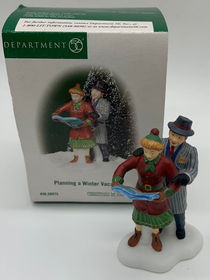 Dept 56- Christmas in the City "Planning a Winter Vacation"
