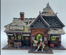 Load image into Gallery viewer, Dept 56- Snow Village Halloween "Rickety Railroad Station"