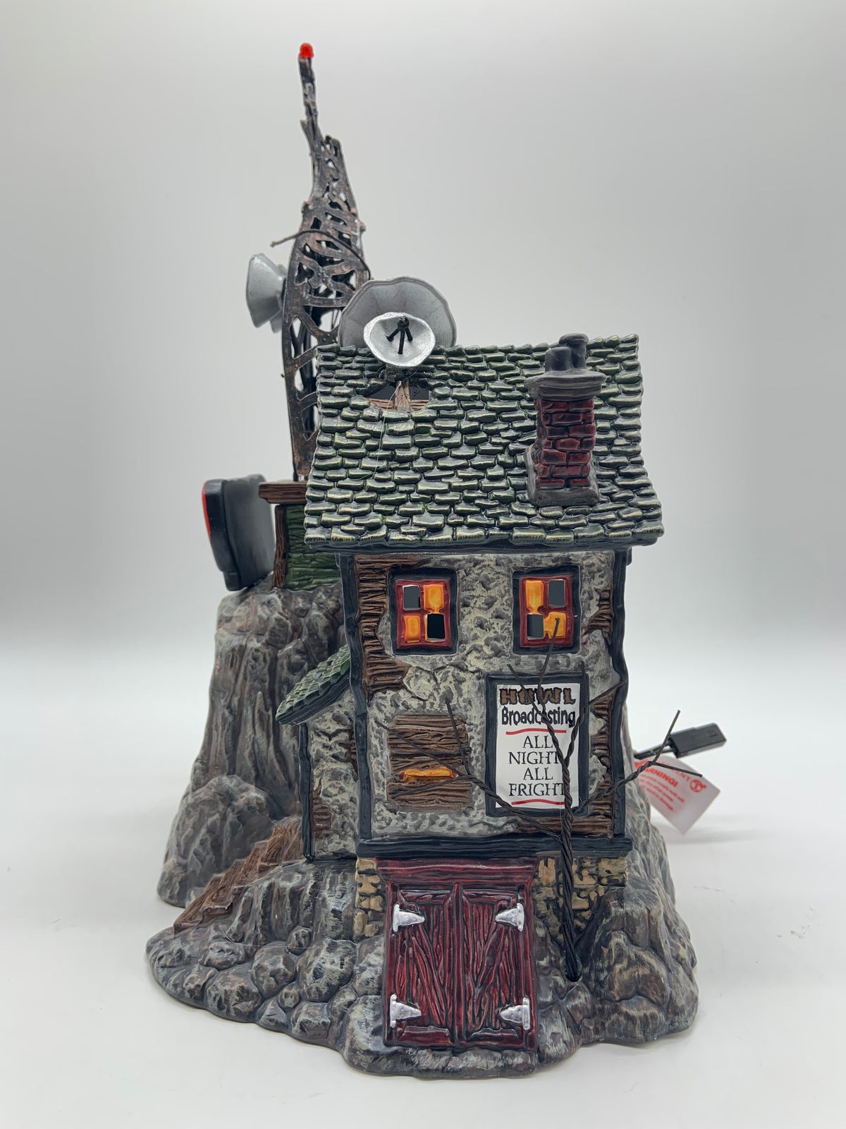 Retired Dept 56- Snow Village Halloween "HOWL Radio"
