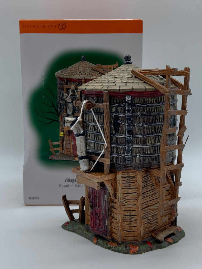 Dept 56- Snow Village Halloween "Haunted Rails Water Tower" accessory
