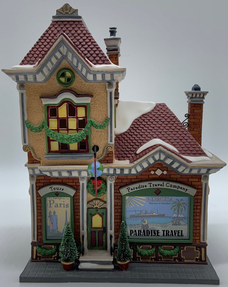 Dept 56- Christmas in the City "Paradise Travel Company"