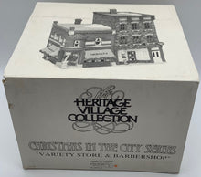 Load image into Gallery viewer, Department 56- Christmas in the City "Variety Store and Barbershop"