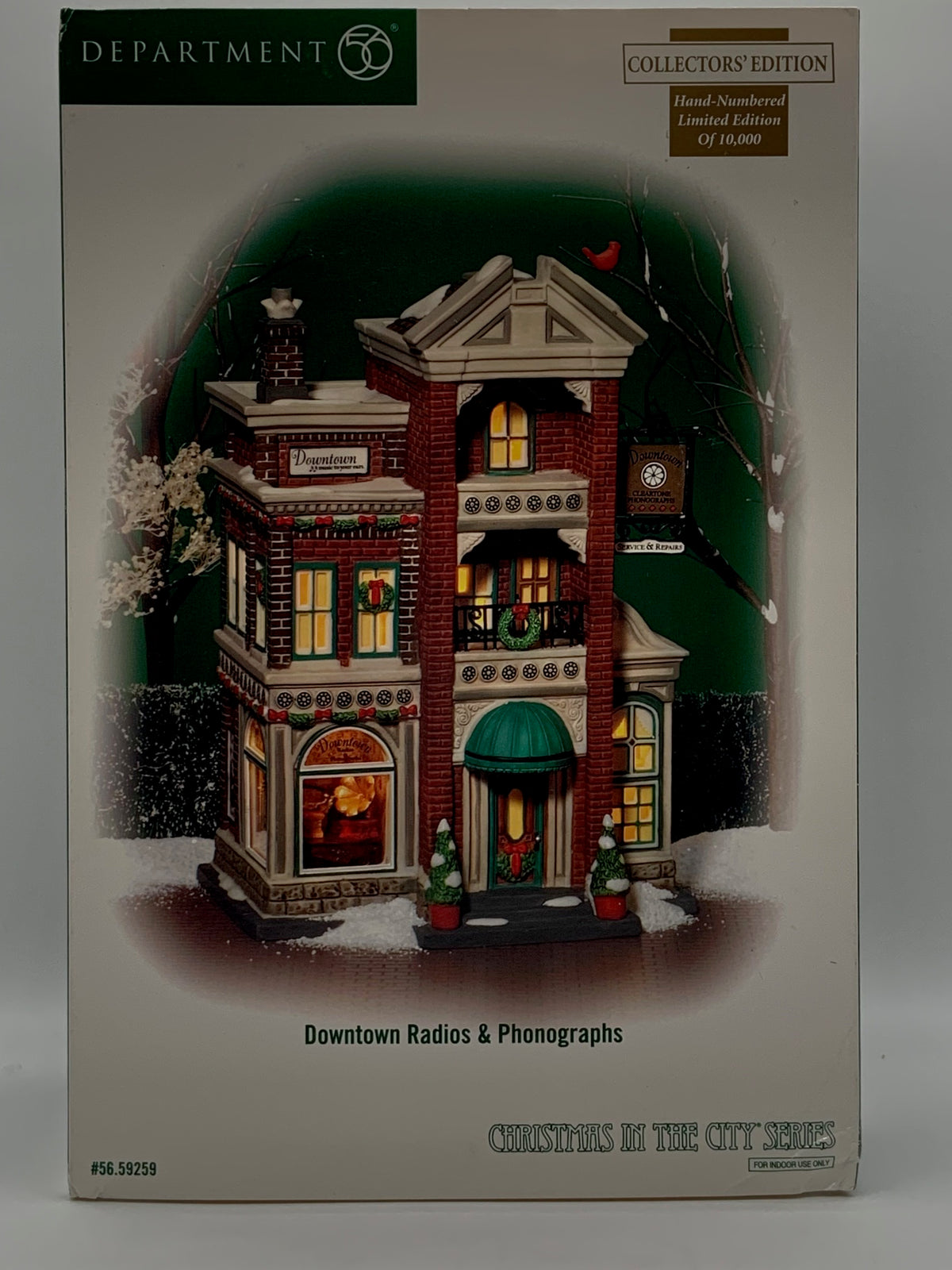 Dept 56- Christmas in the City "Downtown Radios & Phonographs"