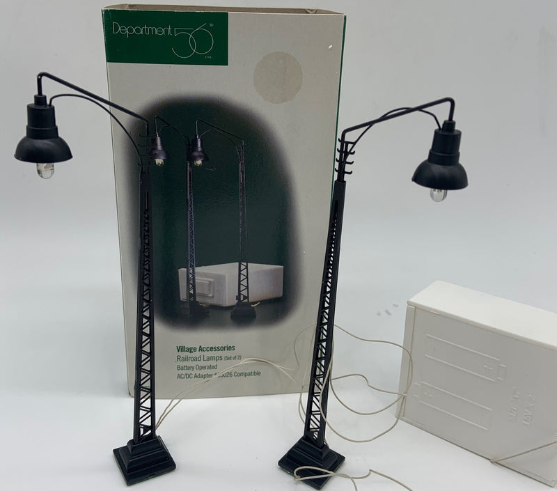 Dept 56- Village Accessories Railroad Lamps
