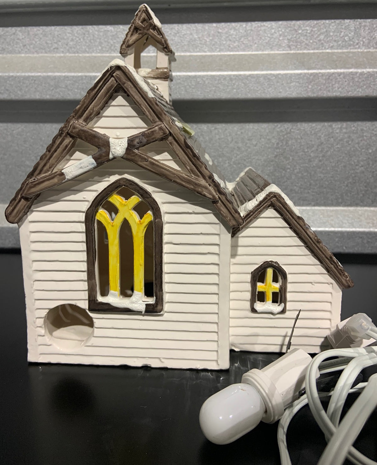 Retired Dept 56- Snow Village "Wooden Church"