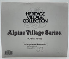 Load image into Gallery viewer, Retired Department 56- Alpine Village "Kamm Haus"
