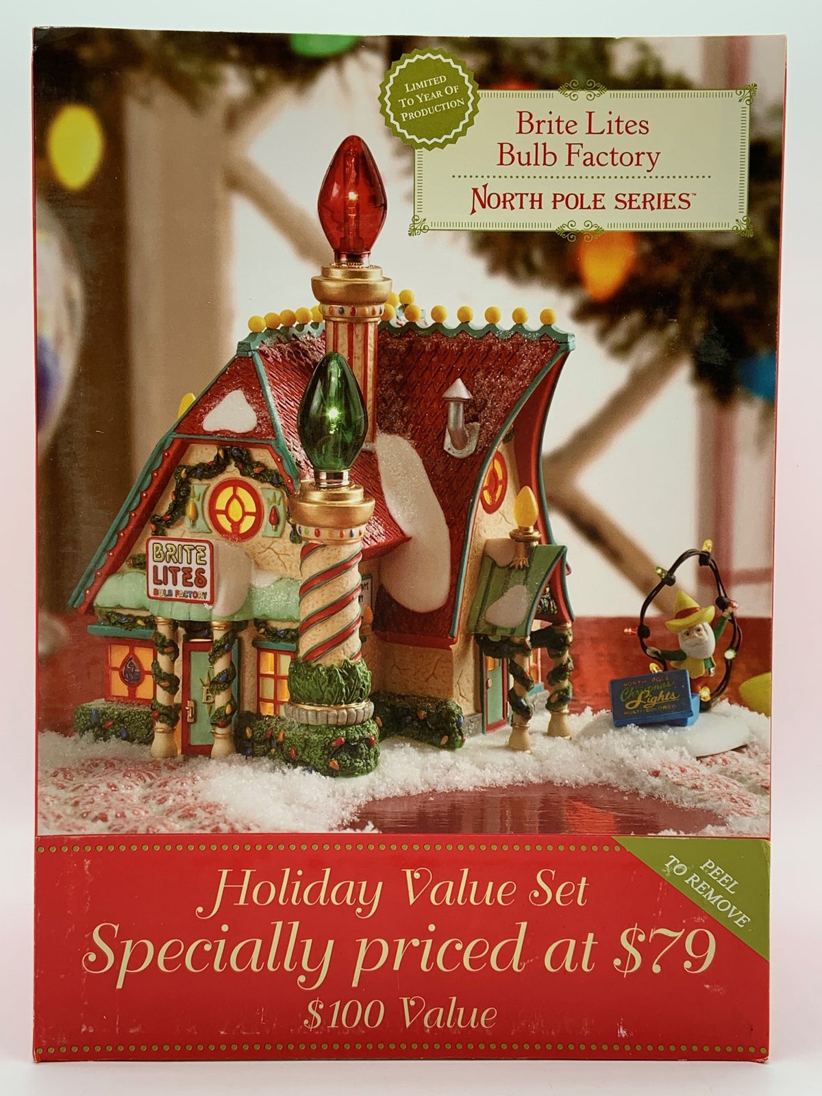 Department 56- North Pole Series "Brite Lights Bulb Factory"