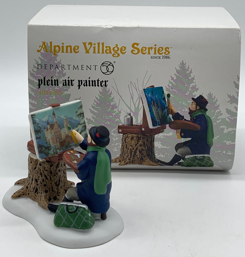 Dept 56- Alpine Village Series "Plein Air Painter" accessory