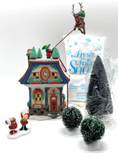 Load image into Gallery viewer, Dept 56- North Pole Series "Santa's Reindeer Rides"