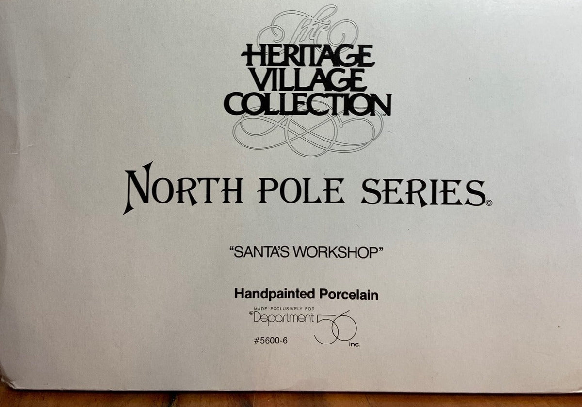 Department 56- North Pole "Santa's Workshop" box