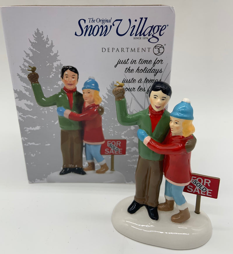 Dept 56- Snow Village "Just in Time for the Holidays" NEW accessory