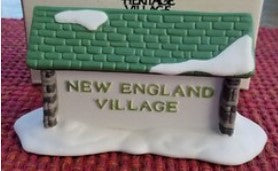 Dept 56- New England Village "New England Sign" accessory