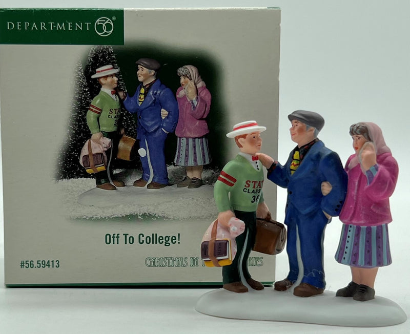 Dept 56- Christmas in the City "Off to College!"