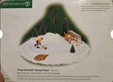 Load image into Gallery viewer, Dept 56- Village Accessories "Hockey Player" animated accessory