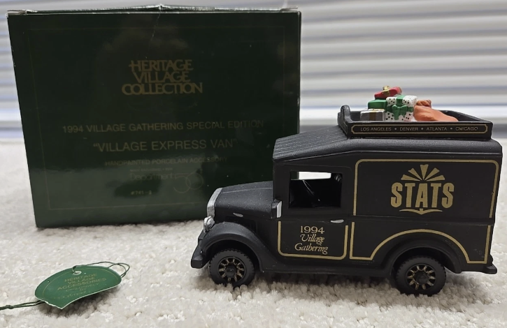 Dept 56- Village Accessories "Village Express Van STATS" accessory