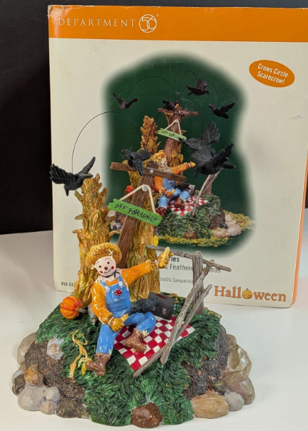 Dept 56- SV Halloween "Scarecrow & His Feathered Friends"