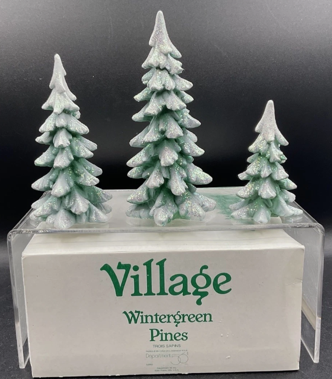 Dept 56- Village Accessories "Village Wintergreen Pines"