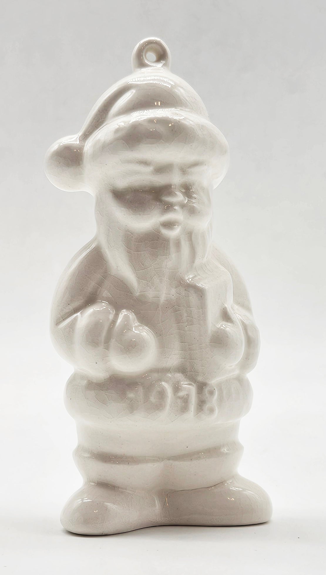 Goebel – “Annual Santa First Edition White” — ornament view