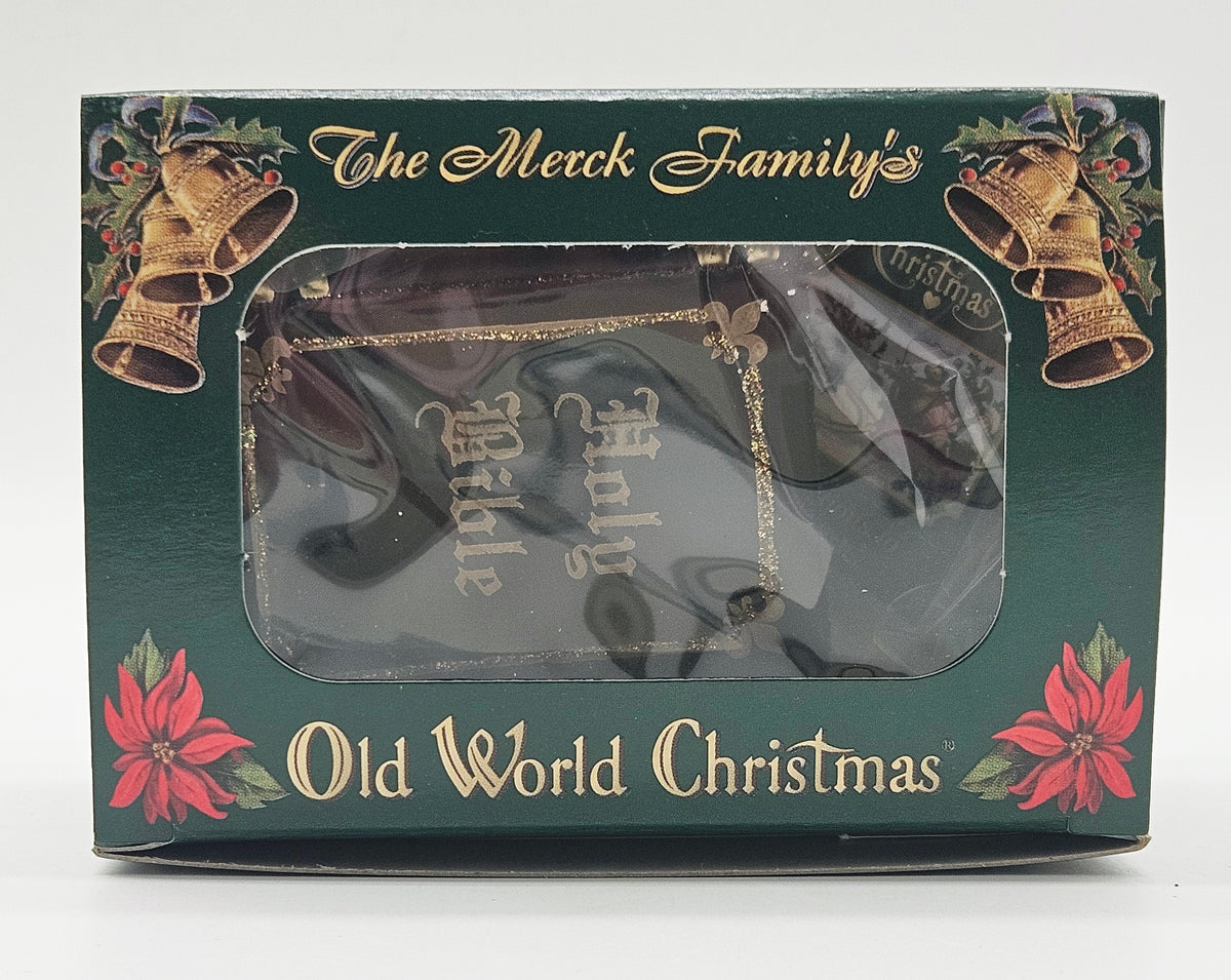Old World Christmas – “Bible Black” — original packaging