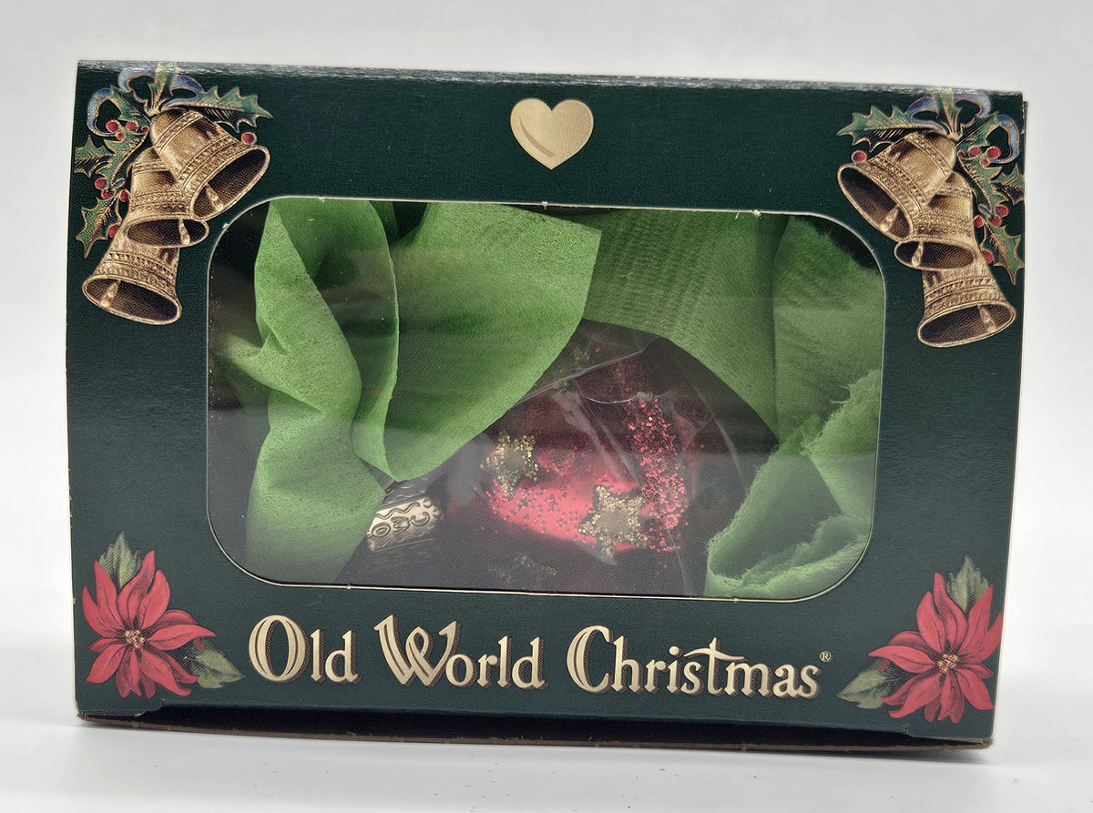 Old World Christmas Jingle Bell – Red ornament #38022 – packaging photo