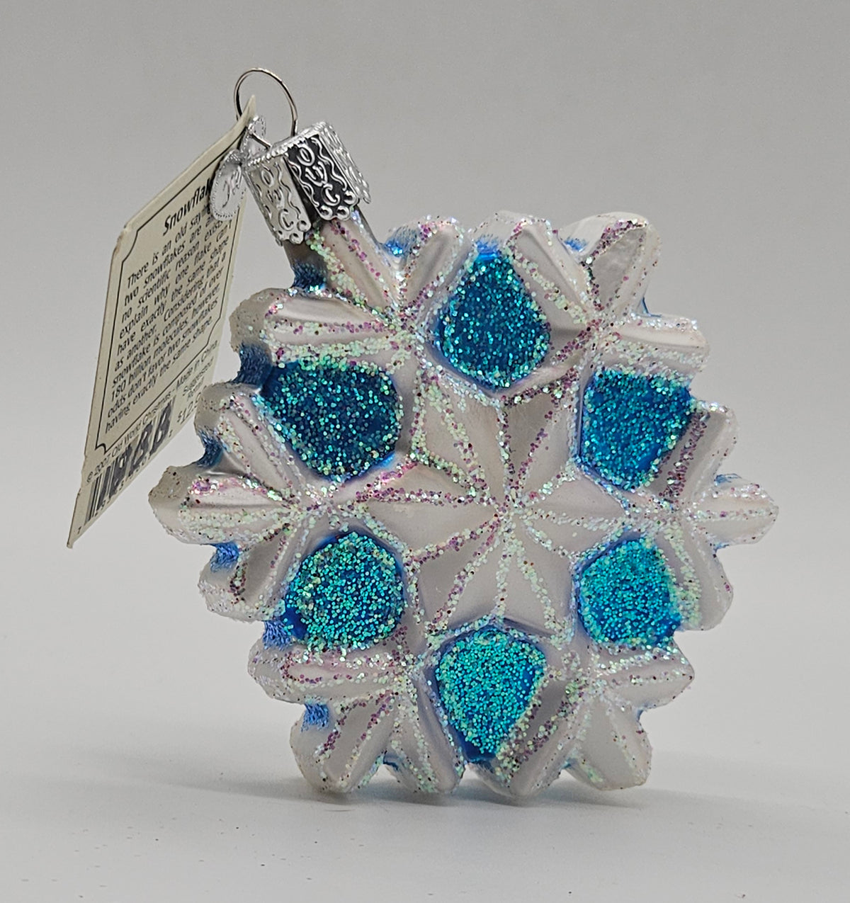 Old World Christmas Snowflake – Version 03 ornament #36076 – front ornament view