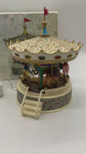 Load and play video in Gallery viewer, Department 56- Seasons Bay "Amusement Park Carousel" animated accessory