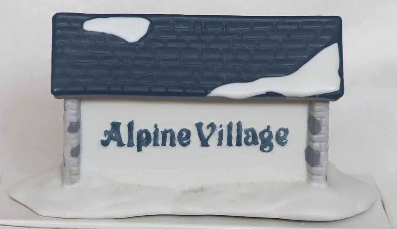Dept 56- Alpine Village "Sign"