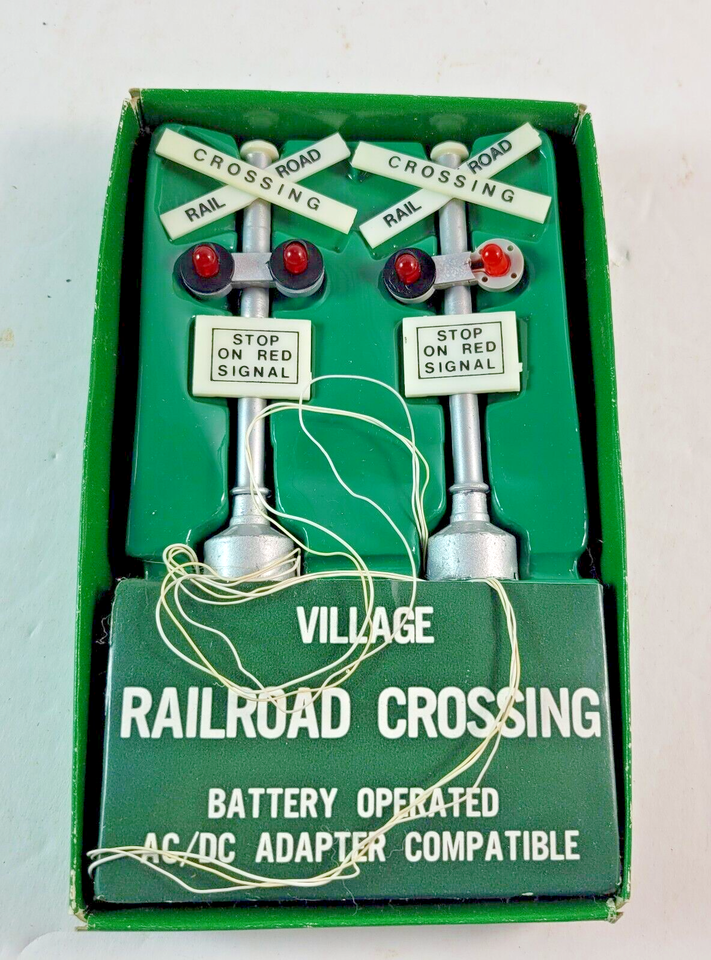 Dept 56- Village Accessories "Railroad Crossing"
