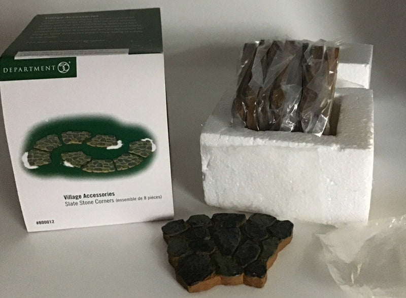Dept 56- Village Accessories "Slate Stone Corners"