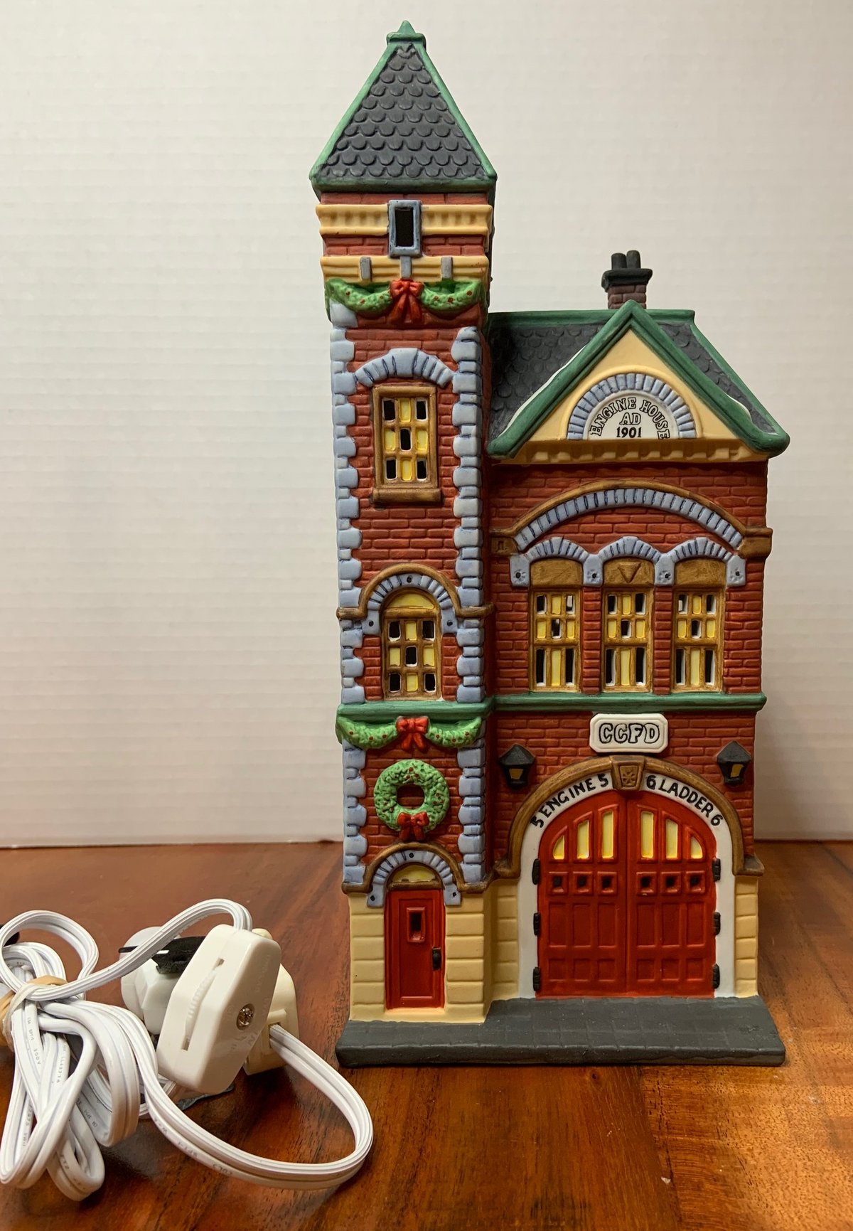 Dept 56 CIC Red Brick Fire Station