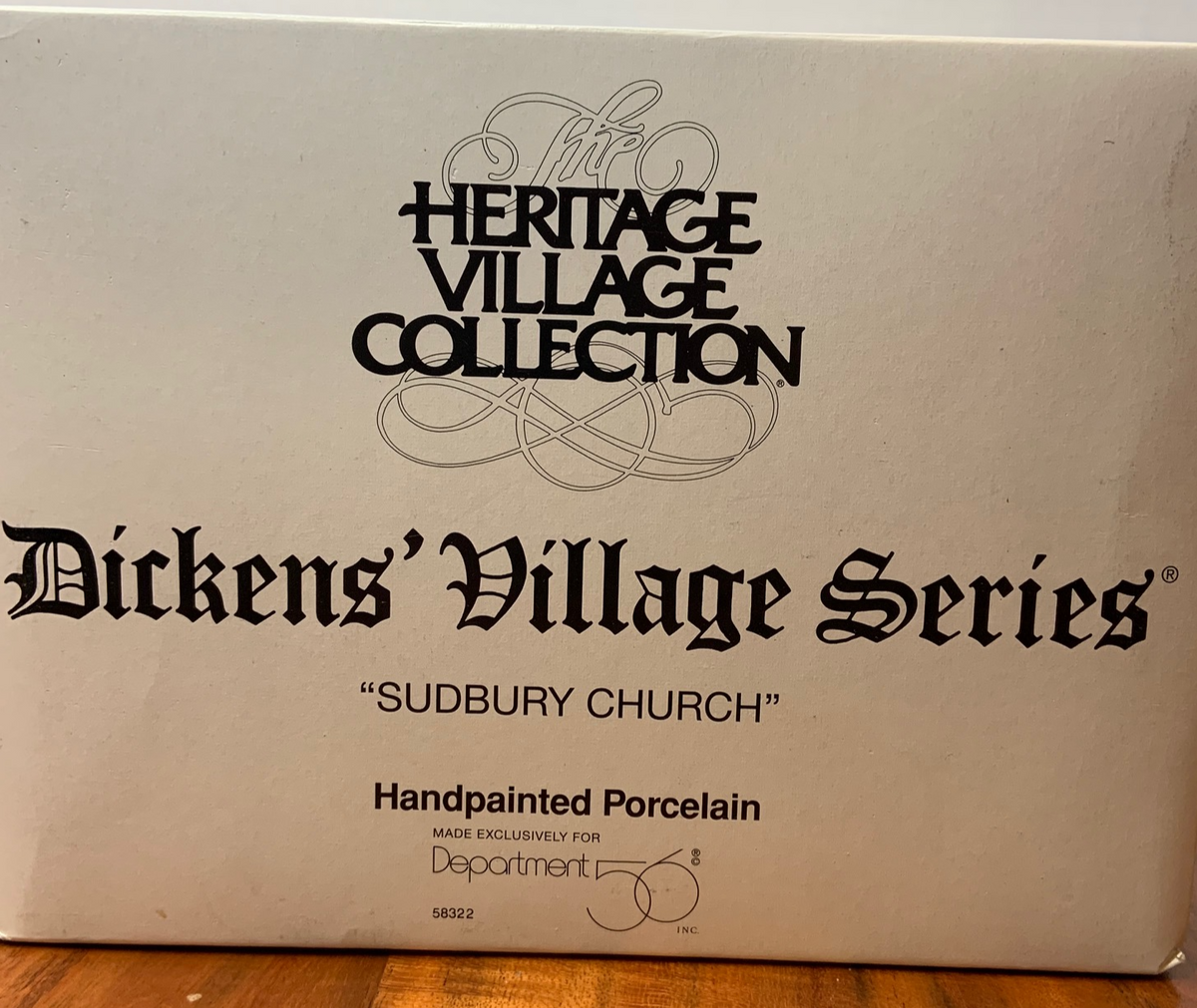 Retired Department 56 Dickens' Village Sudbury Church