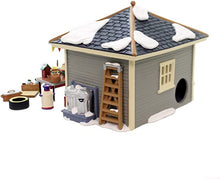 Load image into Gallery viewer, Dept 56 Snow Village Another Man's Treasure Garage back