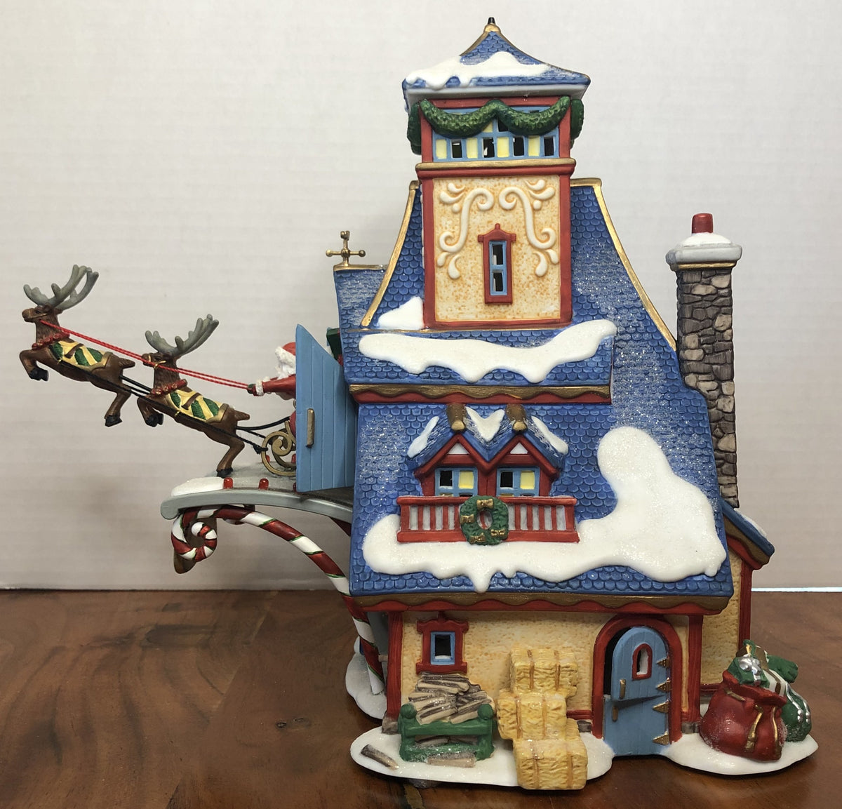 Retired Dept 56- North Pole "Santa's Sleigh Launch"