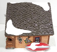Load image into Gallery viewer, Dept 56 Snow Village Hunting Lodge side