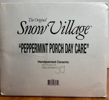 Load image into Gallery viewer, Department 56- Snow Village "Peppermint Porch Day Care" box