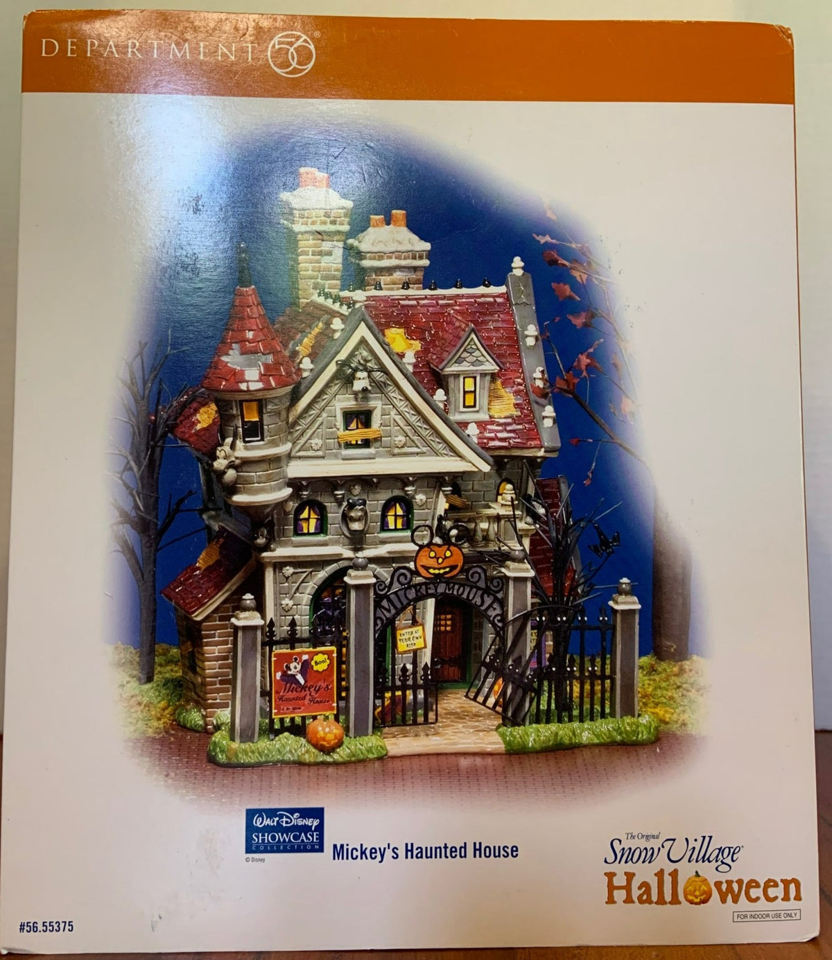 Dept 56- Snow Village Halloween "Mickey's Haunted House" box