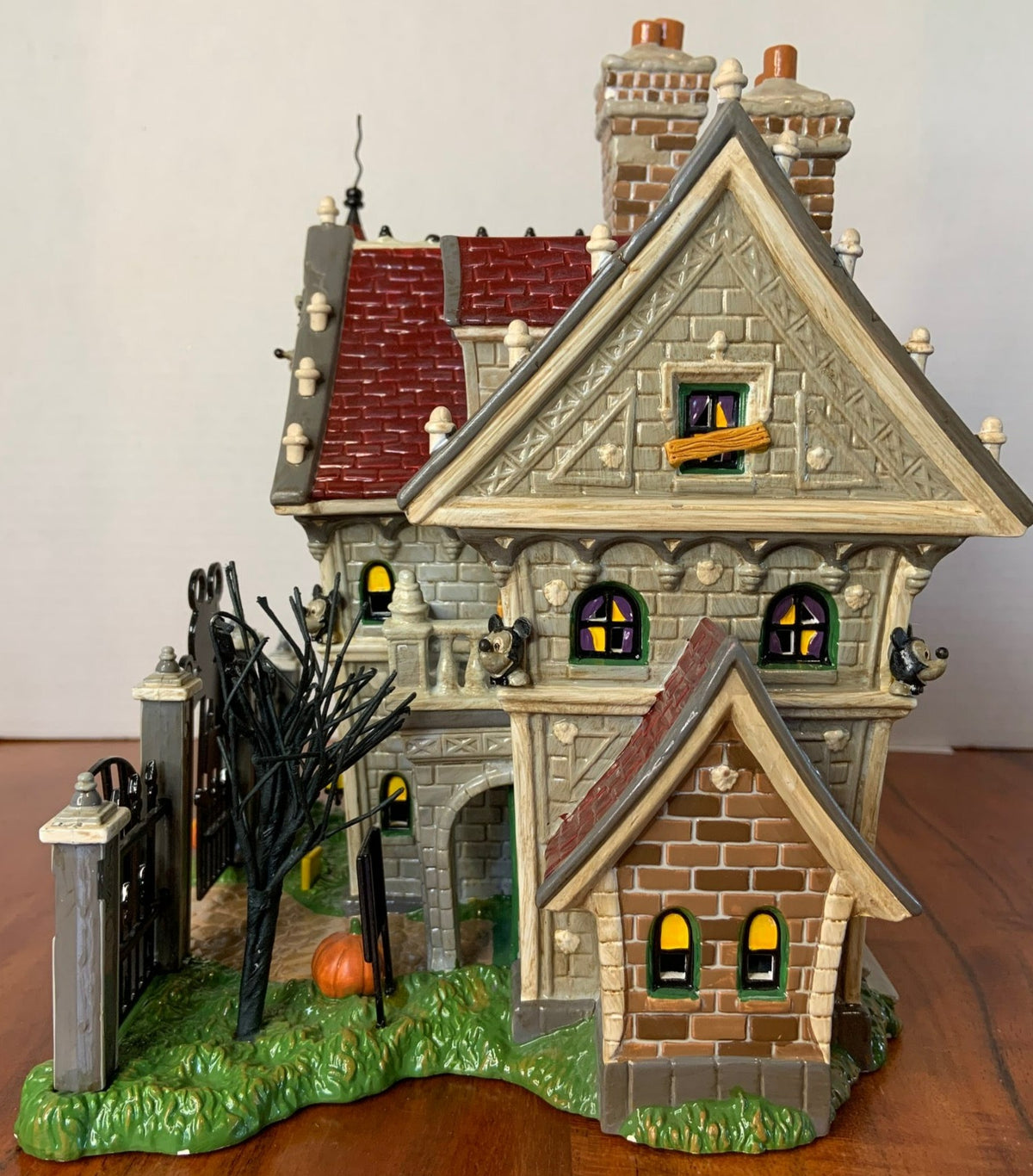 Dept 56- Snow Village Halloween "Mickey's Haunted House" side