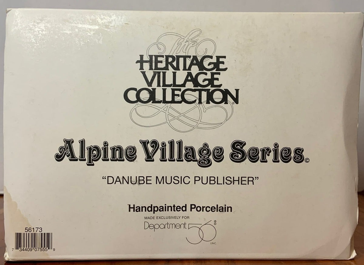 Department 56- Alpine Village "Danube Music Publisher"