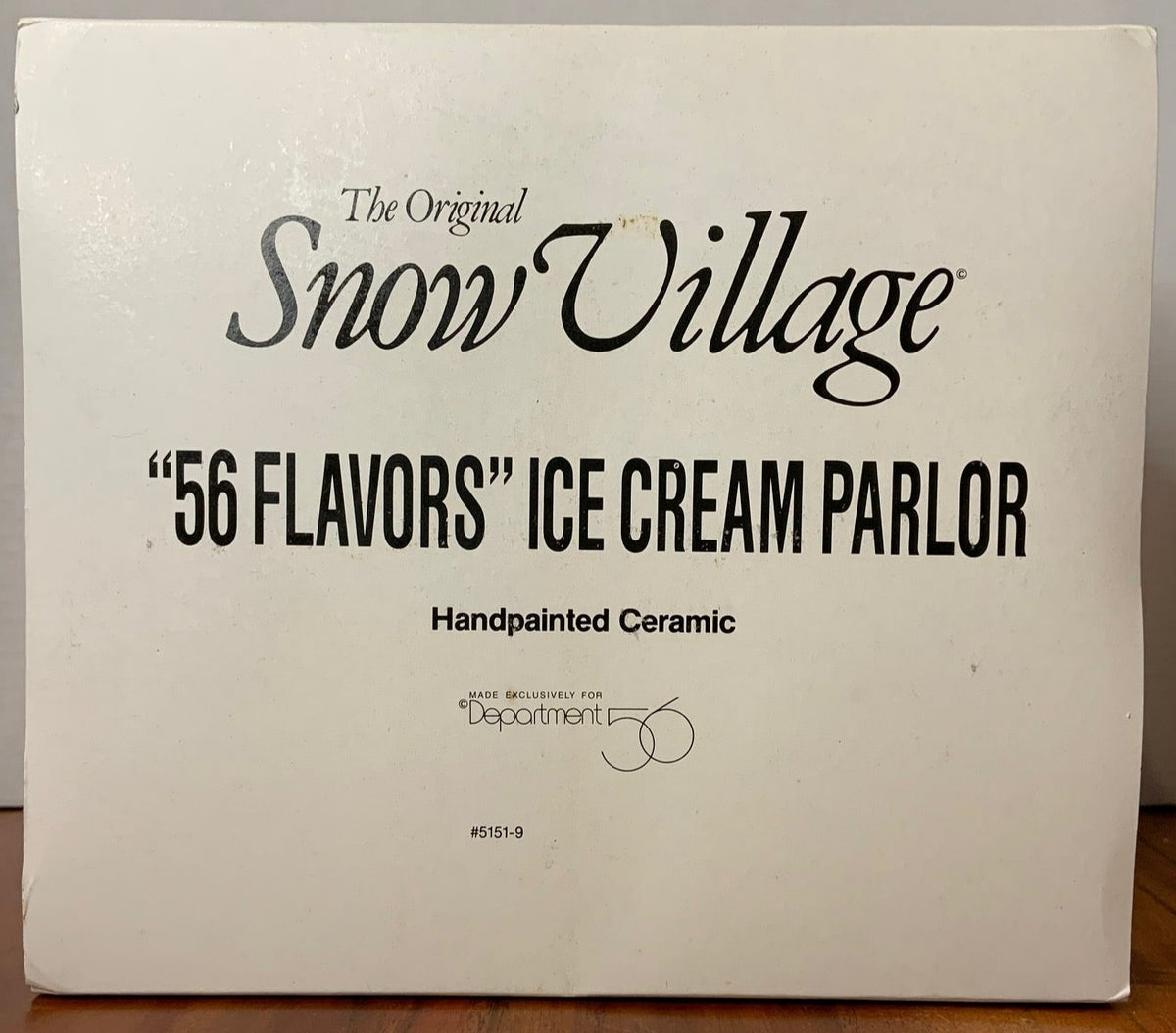 Dept 56- Snow Village "56 Flavors Ice Cream"
