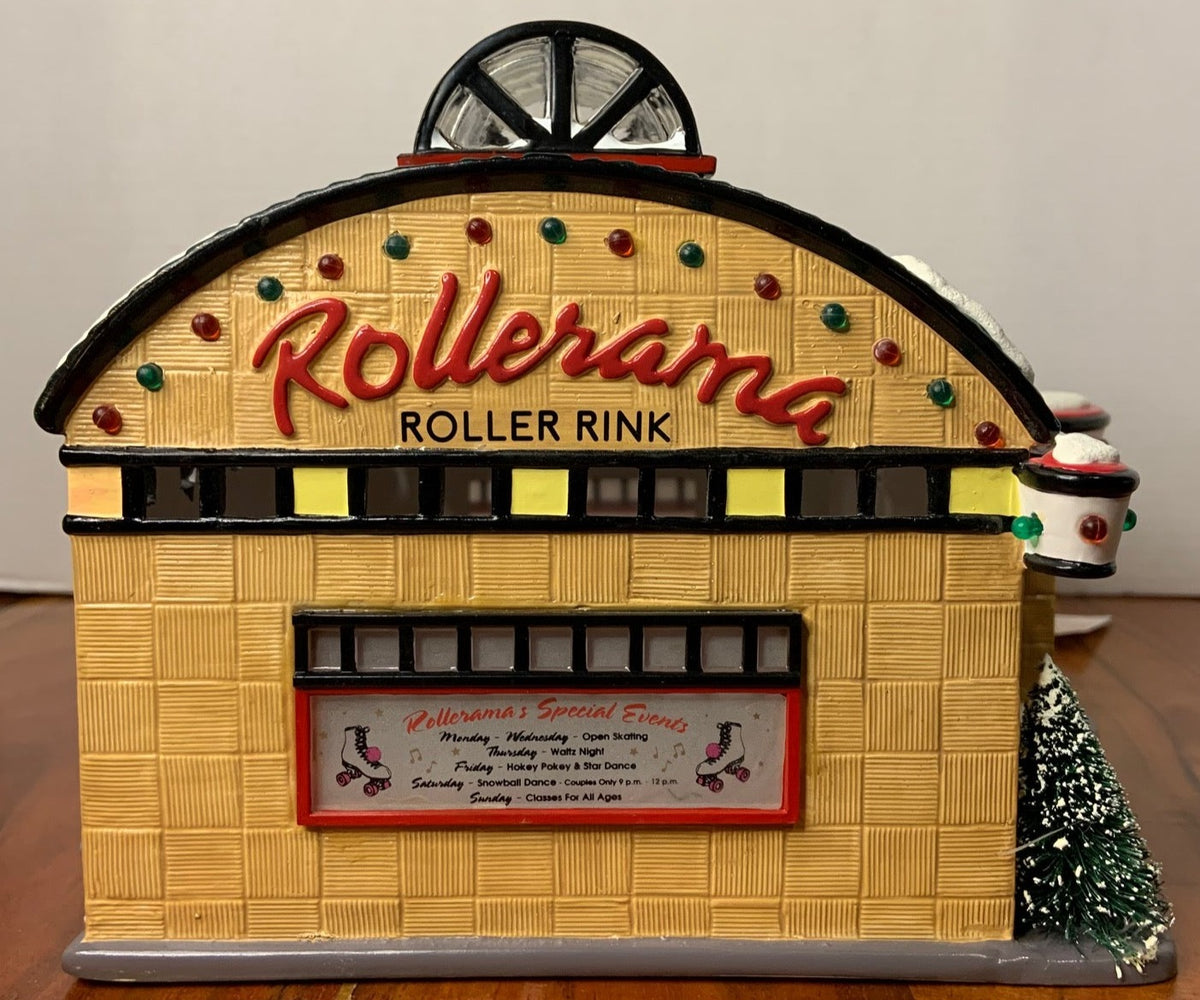 Dept 56- Snow Village "Rollerama"Side